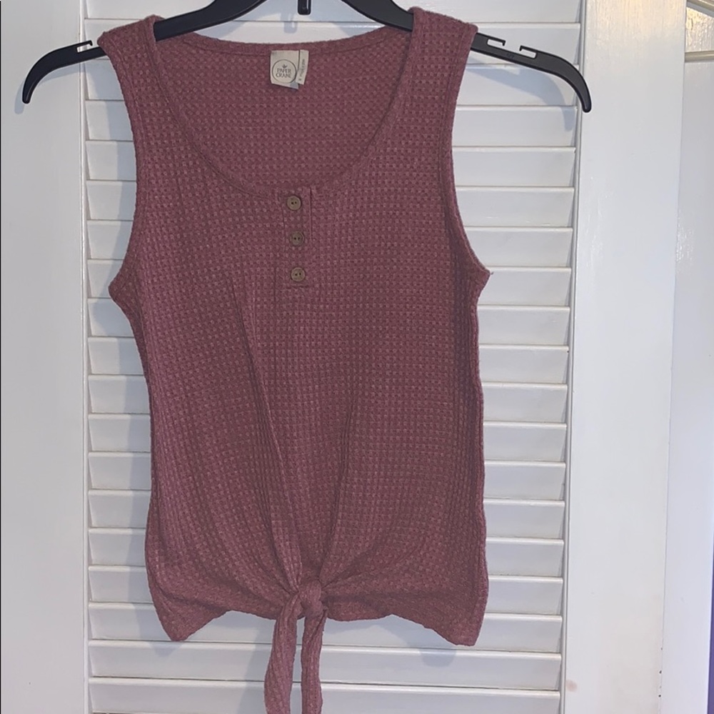 paper crane burgundy tank